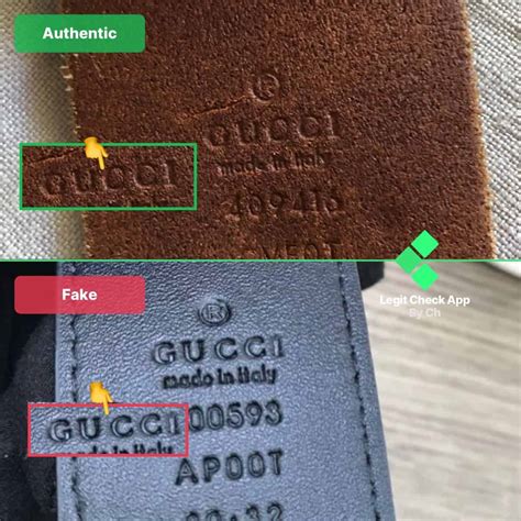 gucci belt real vs fake serial numbet